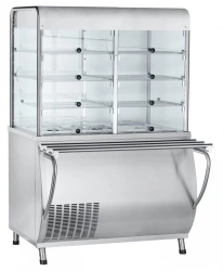High-Temperature Refrigerated Display Case with Neutral Cabinet PVV(N)-70M-S-01-NSh