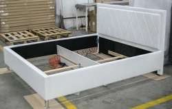 Modern Joanna Bed with High Supports and Storage