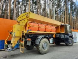 Airport Snow and Brush Cleaning Machine AПЩМ (Р) on Ural 6370 Chassis