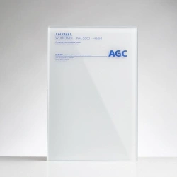 Glossy Lacobel White Pure Glass 6mm - Coated Sheet
