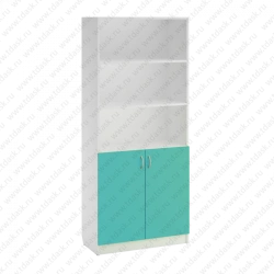 Document Storage Cabinet with Open Compartment and Shelves, Model SHK.13.00