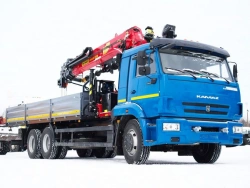 Multi-Purpose Truck with Hydraulic Crane MKMA on KAMAZ 65117 Chassis 64K06N-UA