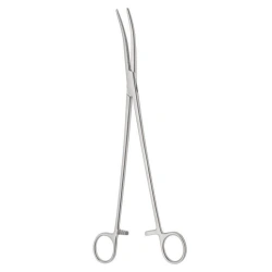Curved Hemostatic Clamp with Serrated Jaws, 270 mm - TZ-01-288-27