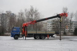 Multi-functional vehicle with hydraulic crane MKMA based on KAMAZ 65117 64K16N-U2