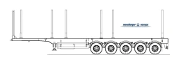 Five-Axle Timber Transport Semi-Trailer SH-570