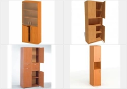 Wooden Archive Cabinet Without Glass - Durable Design