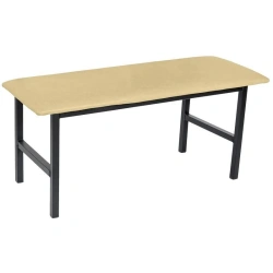 Rectangular Bench with Soft Seat