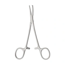 Curved Hemostatic Clamp 1x2 Teeth 150 mm Model TЗ-01-284-15