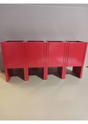 Metal Stand for Four Fire Extinguishers, Floor Type, Square (Type No. 4)