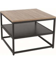 Edelwood Coffee Table with Metal Frame