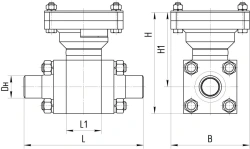 Steel Ball Valve for Pipeline Isolation AТЕК.491811.114