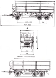 Three-Axle Dump Trailer for Bulk and Construction Materials 8596-41