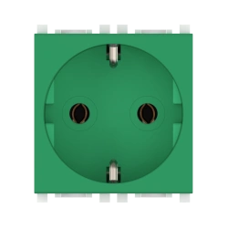 Caduceus Aling Experience 16A Green Socket with Grounding