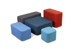Soft Rectangular Poufs "BLOCK