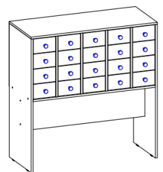 Catalog Cabinet for Efficient Bibliographic Storage, Model Ш-К/К