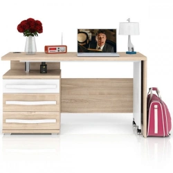 Left Table Marta LD.636.270.000 (White/Desira Ash)