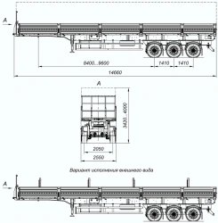 Heavy-Duty Tri-Axle Semi-Trailer 9408-13 with HJD13Y30S18-2050T16-060 Axles, 12 Ton Capacity