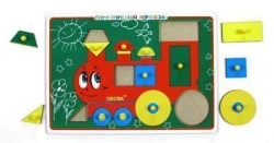 Educational Geometric Train Puzzle Game