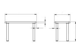 Wooden Children's Table for Preschool Institutions