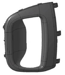 Left Rear Door Trim Panel for M1 and N1 Vehicles, Code 1683237581