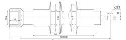 Insulator Fixator with Ribbed Shell made of Silicone Rubber FSPKr 120-25/1.1-D-G2