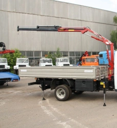 Transport Vehicle with Crane Manipulator NR1033S, Modifications 2784CB, 2784C6, 2784C1 on GAZ C41 Chassis