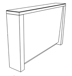 Wooden Zone Divider Structure for Indoor Spaces - RL 08/01