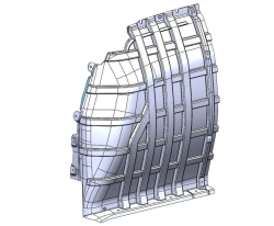 Lada Largus Left Partition Wall for Cargo Safety 8450009851