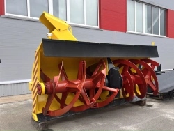 Mounted milling-rotor snow plough C38 to Kirovets K-703M/MA tractor