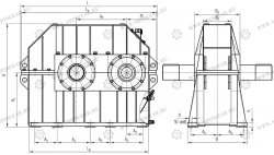 Single-Stage Horizontal Gearbox CОН-550СПР