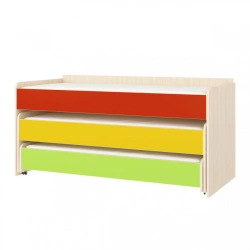 Triple Tier Kids Bed with Pull-Out Feature (Without Cover)