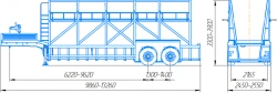 Transport Semi-Trailer for Reinforced Concrete Products 949179