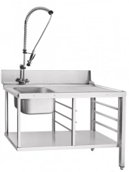 Pre-Washing Table with Adjustable Legs, Model SPM-У
