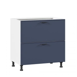 Indigo LD.298840.000 Kitchen Cabinet Facade Set 800 with 2 Drawers LUX (Dark Blue)