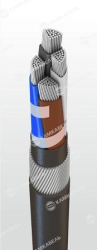 Power Cable with Aluminum Conductors and Cross-Linked Polyethylene Insulation 3kV AПвКаШп