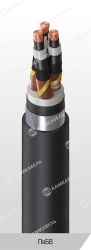 Power Cable with Copper Conductors and Cross-Linked Polyethylene Insulation, 10-35 kV, PVBV Model