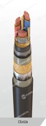 Power Cable with Copper Conductors and Impregnated Paper Insulation, 1kV, SBлШв Model