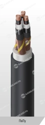 Power Cable with Copper Conductors, XLPE Insulation, 6kV, PvPu Model