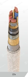 Power Cable with Copper Conductors and Paper Insulation, 1 kV, SPл Model