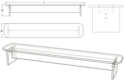 Children's Bench (Series DL)