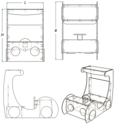 Toy Storage Furniture Car (IMM Series)