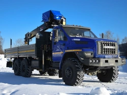 Multi-functional Truck with Hydraulic Crane MKMA on Ural 4320 Base U1K05G-4L150